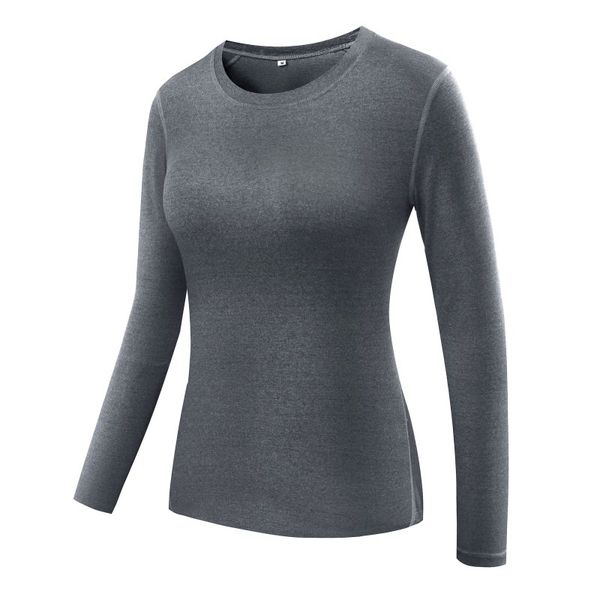 

women gym fitness yoga shirts compression women's sport long sleeve running tees, Black;blue