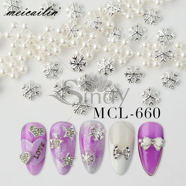 

20 pcs/lot glitter nail alloy jewelry silver metal diamond bow heart snowflake star 3d alloy nail rhinestone decorations tools, Silver;gold