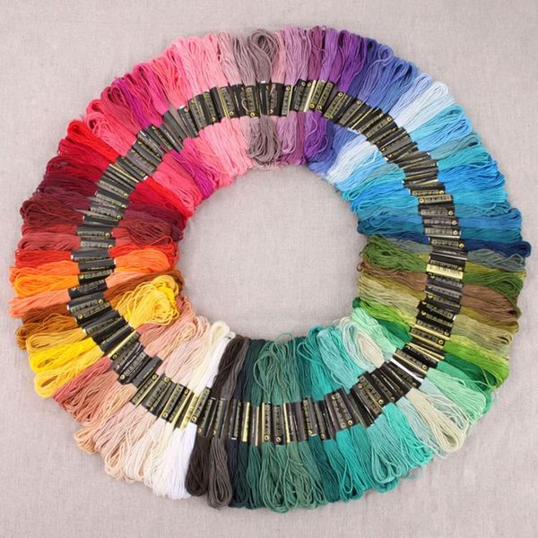 

multicolor cross stitch line embroidery thread cotton and polyester thread embroidery line sewing art craft supplies, Black