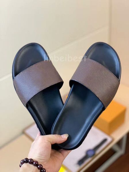 

men women slide sandals casual comfortable shoes slide summer beach wide flat slippery thick sandals slippers flip flops mule waterfront, Black