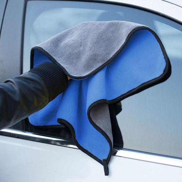 

30x30cm polyester thick auto care detailing polishing microfiber fiber home washing super absorbent car towel cleaning cloths