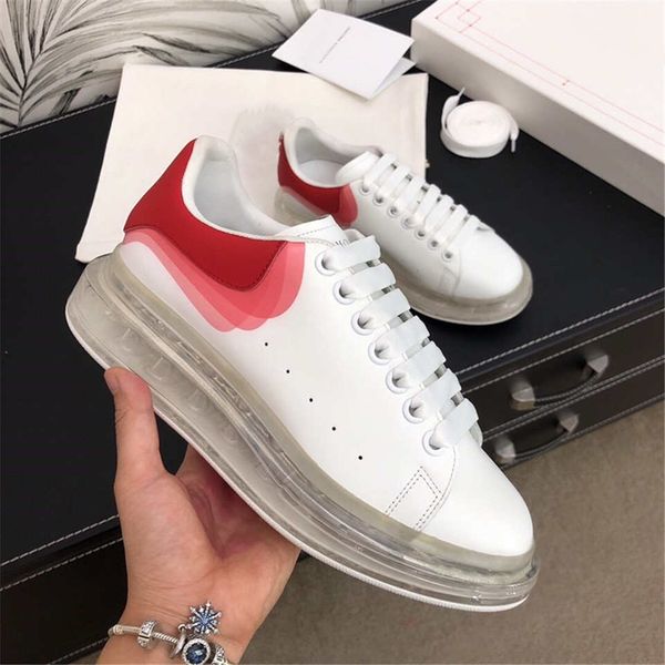 

прозрачная воздушная подушка платформа обуви досуг роскошь дизайнерские мужчины женщины марочные моды дизайнер обуви высокого качества на за, Black