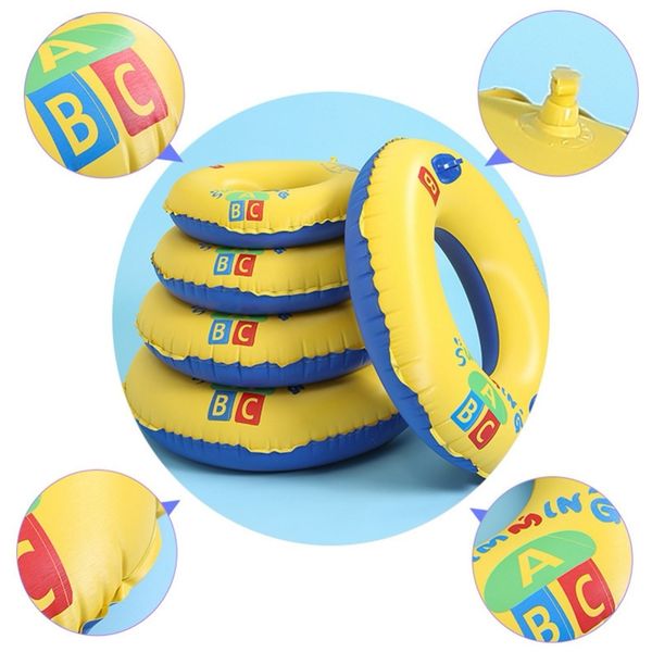 

1pc inflatable swim ring children circle float water toy swimming training aid new life vest buoy