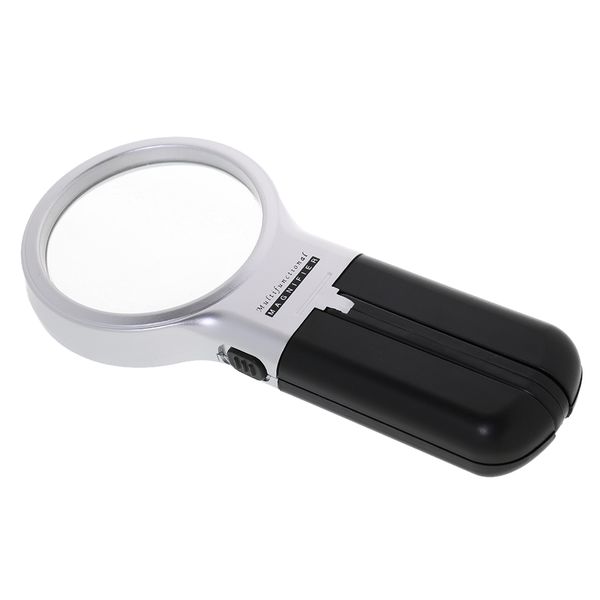 

led light high power folding magnifying resin optical glass len eye loupe