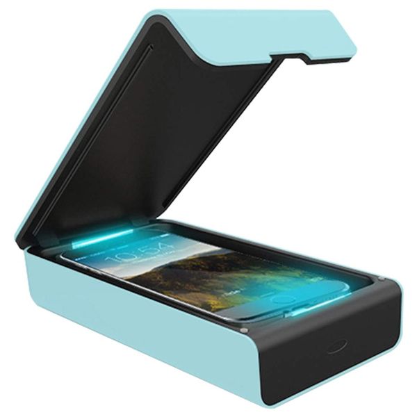 

multifunctional disinfection box portable uv mobile phone disinfection box blue 1 pc