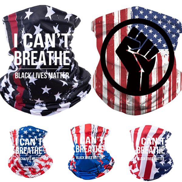 

i cant breathe3d magic neck bandana suncreen half face mask outdoor sports multifunction scarves anti-uv headband breathable he #85075, Blue;black