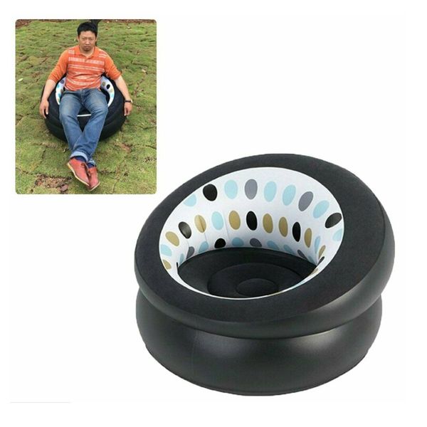 

single inflatable chair sofa blow up seat outdoor camping gaming lounger