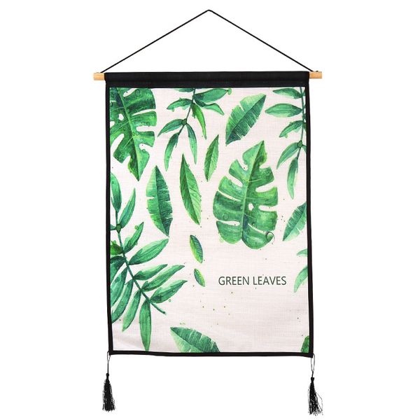 

northern european-style decorative pink flamingo hanging cloth plant background cloth meter box cover cloth cotton linen fabric hanging pain