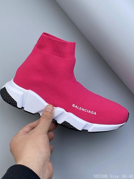 

2020 new designer speed trainer sock triple black green boots red flat men women casual sneakers new balenciaga shoes a07