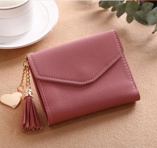 

new 2017 ladies wallets long ladies wallets doka bit purse handbags tide girls wallet with box, Red;black