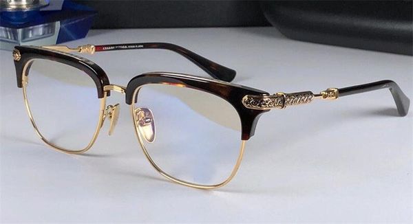 

new logo eyeglass chrom-h glasses verti prescription men eye frame brand designer prescription glasses vintage frame steampunk style, Black