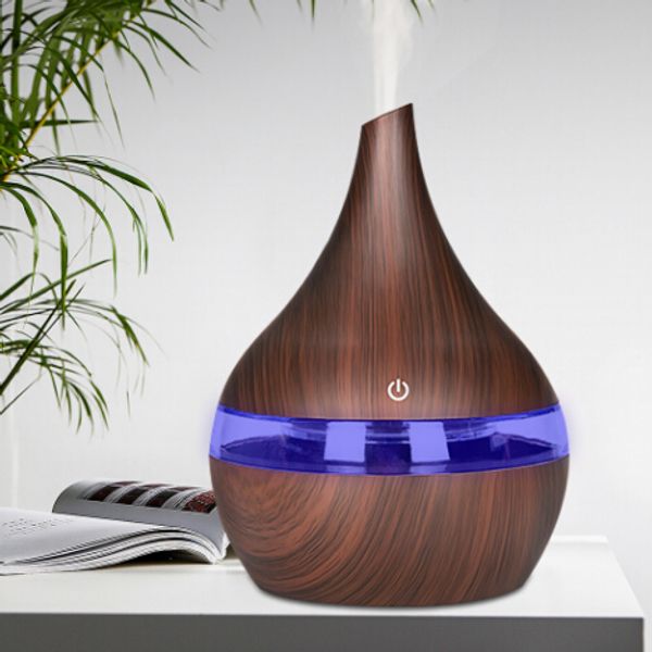 

300 мл USB электрический Арома диффузор древесины ультразвуковой увлажнитель воздуха эфирное масло ароматерапия прохладный туман чайник для дома