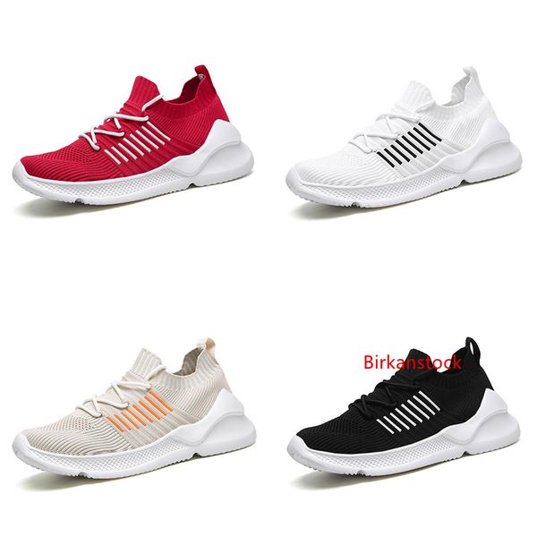 

new men breathable socks running shoes black white red khaki fashion mens trainer men athletic sports sneaker size 39-44 style 2
