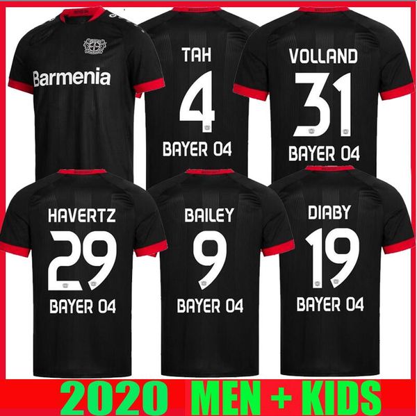 

новый 20 21 leverkusen soccer jersey l. bender brandt home black 2020 2021 bayer 04 leverkusen havertz demirbay alario volland футбольная ру