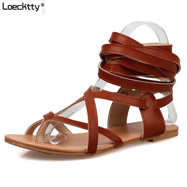 

2018 summer roman sandals multiple cross-strap tall knee high thong nubuck women sandals flip flops black apricot brown