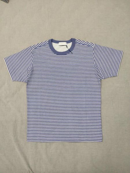 

19ss марина футболка topstoney пигмент печатное изображение полосатая футболка мужчины и женщины пара удобная дизайнерская рубашка hfwptx366, White;black