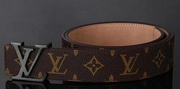 

2018 женщины с дизайнерским поясом роскошные ремни для мужчин женщины большая пряжка ремень топ мода мужские кожаные ремни оптом бесплатная, Black;brown