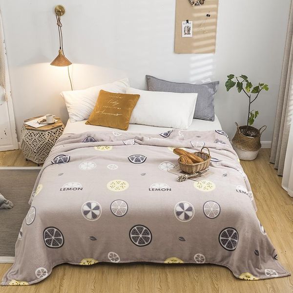 

50 покрывало одеяла 200x230cm высокой плотность super soft фланель одеяло для на для дивана / кровати / портативные пледов автомобилей
