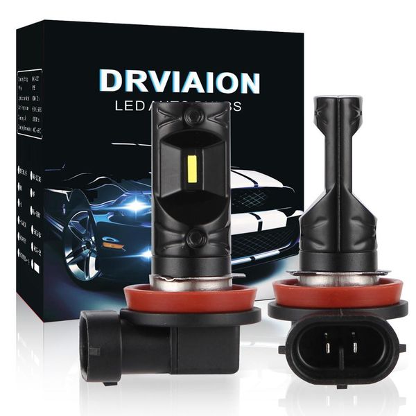 

2 sets h8 h11 h9 led fog light 1860 chip drl 1300lm 12v 6500k for kia for clio