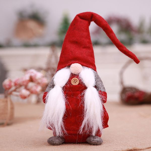 

santa claus gift home party festival decor creative deskdecoration beard old man doll pendant christmas ornaments stand own