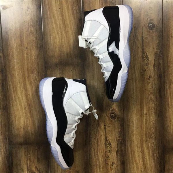 

аутентичные 2020 hottest 11 high concord 45 черный белый 11s xi мужчины повседневная обувь space jam real carbon fiber 378037 -100 sneaker с, Black