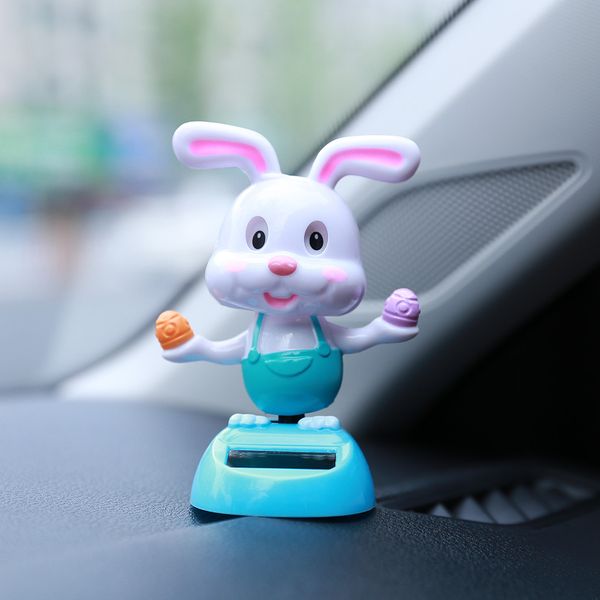 

solar power shaking head pet cute animals say hello non electric toys car deskdecor birthday christmas gifts new 3.0#
