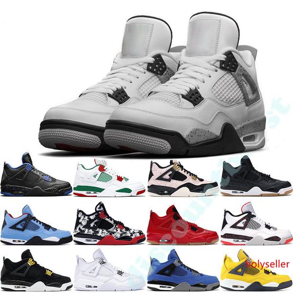 

4s silt red splatter basketball shoes 30th anniversary laser silt red splatter singles day lightninx pure money oreo men 4 sneakers