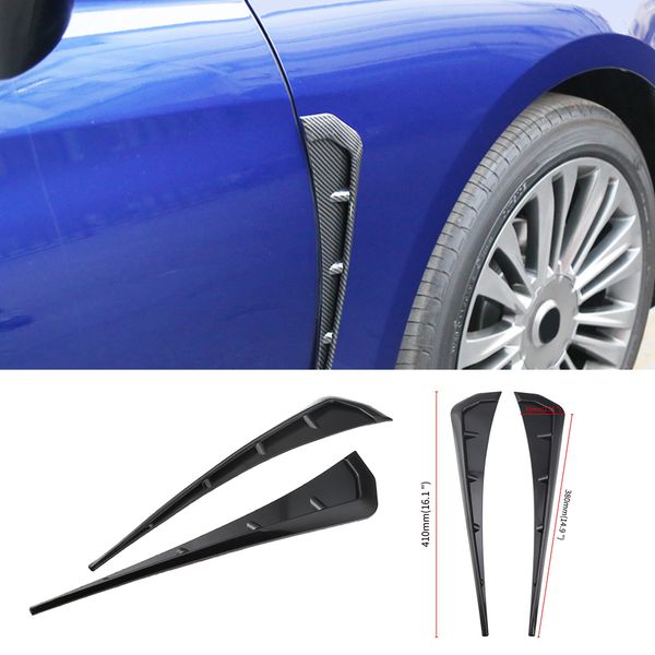 

2pcs gloss-черный автомобиль передняя сторона vent крышка корпуса для honda civic