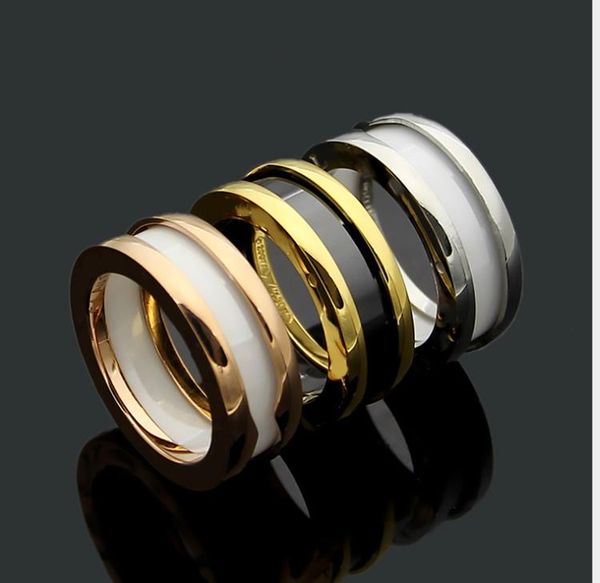 

ceramic narrow edition single ring ceramic ring black and white narrow edition ceramic ring, Silver