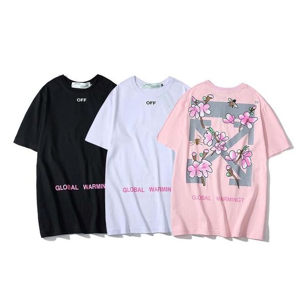 

2019 new summer fashion designers men's shirt t-shirt letter embroidery t-shirt men's brand short-sleeved t-shirt women's shi, White