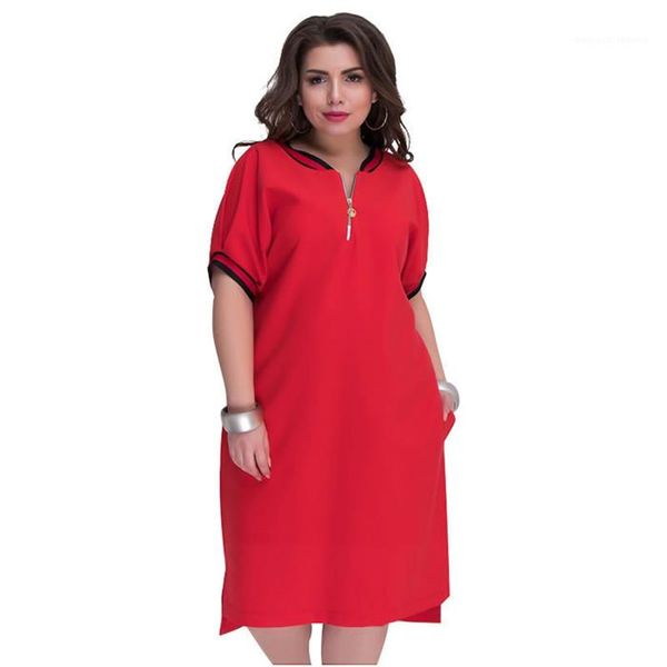 

casual dresses round neck pure color dresses design plus size natural casual dresses with zipper womens summer solid, Black;gray