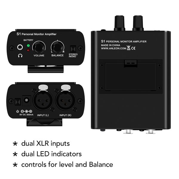 

ear monitor headphone amplifier in-ear monitoring system for stage