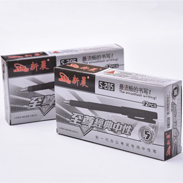 

12 0.5 стьюдента мм ручки ручки нейтральный черный вкладыши студент отделения композиции