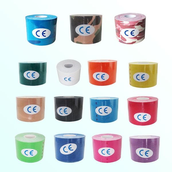

taping muscular kinesiological tape therapy stickers cotton 3.8cm5m multi-color, Black;gray
