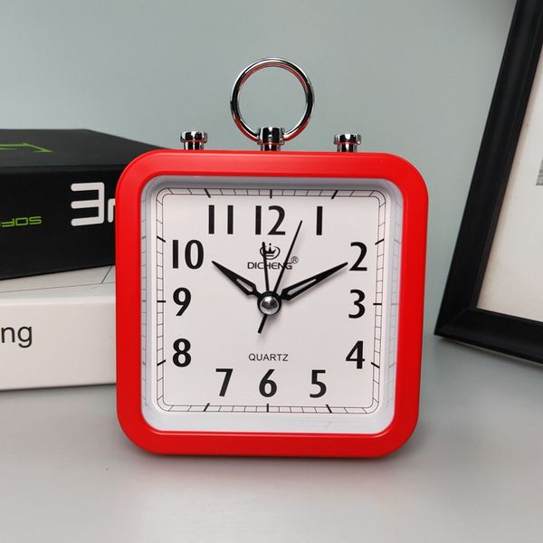 

1 piece fashion home office square shape desk table decoration gifts alarm clock