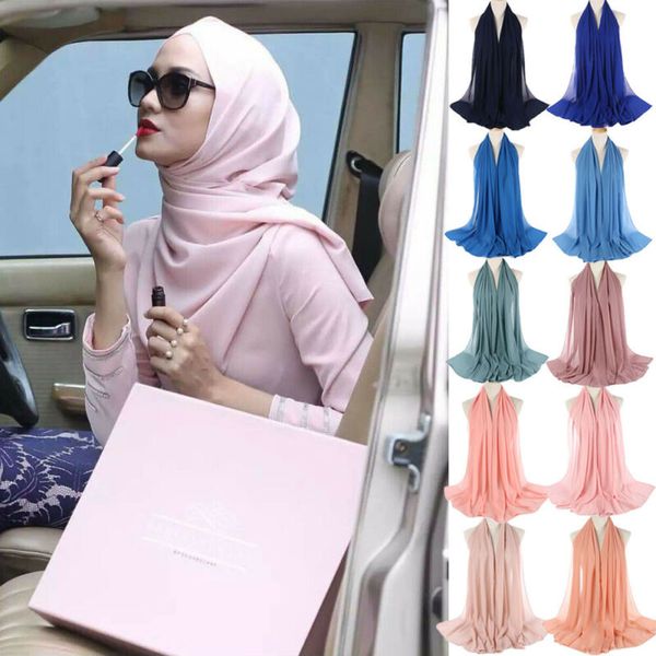 

Muslim Headscarf New Style Sacred And Solemn Women Turban Breathable Long Headscarf Shawl Head Wraps Hot Female Head Accessaries