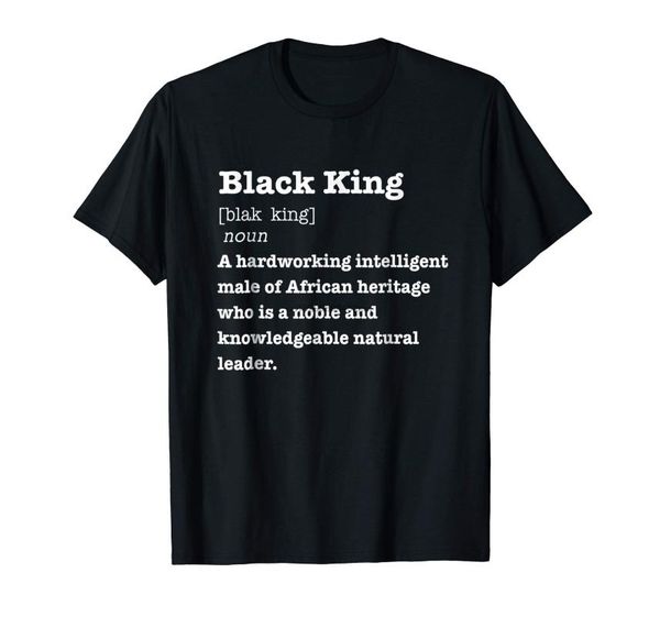 

black king definition shirt african pride melanin educated-men's t-shirt-black, White;black