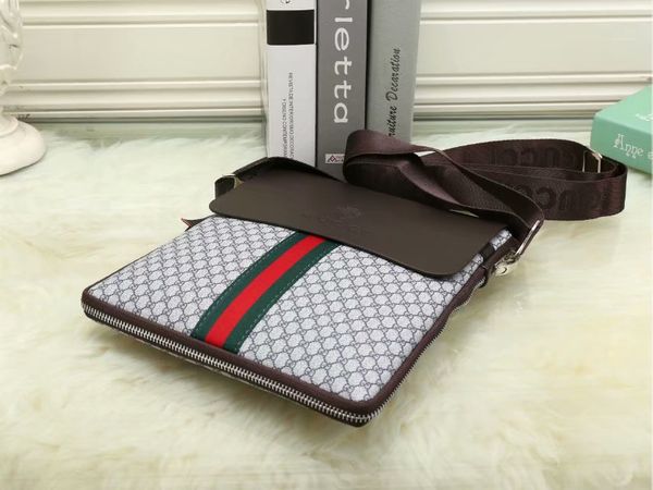 

2019 new fashion men's business shoulder bag high quality men's wallet handbag