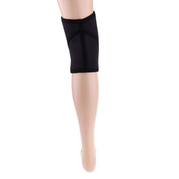 

7mm neoprene compression knee brace support for weightlifting, powerlifting, squatting,cross fit training, fitness,basketball, White;red