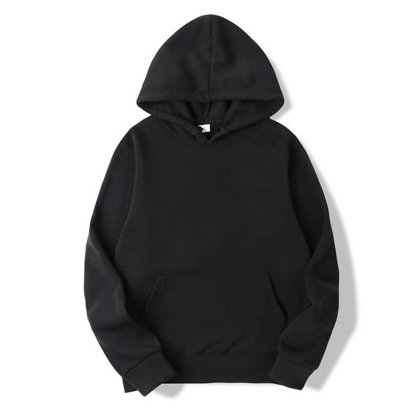 

100% cotton men hoodies sweatshirts-22, Black