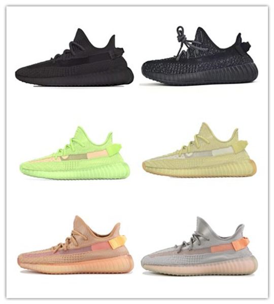 

good quality kanye west shoes clay gid glow antlia blue static black lundmark mens womens running shoes designer sneakers trainers