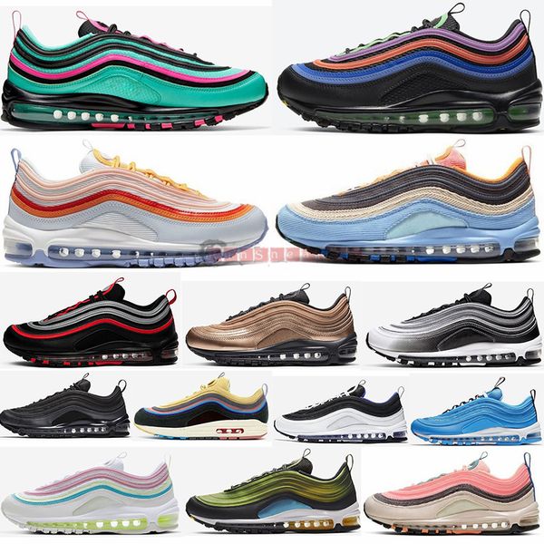 

bred 2020 97 black bullet corduroy pack jesus og running shoes 97s sunburst south beach alternate mens women trainer outdoor sport sneakers