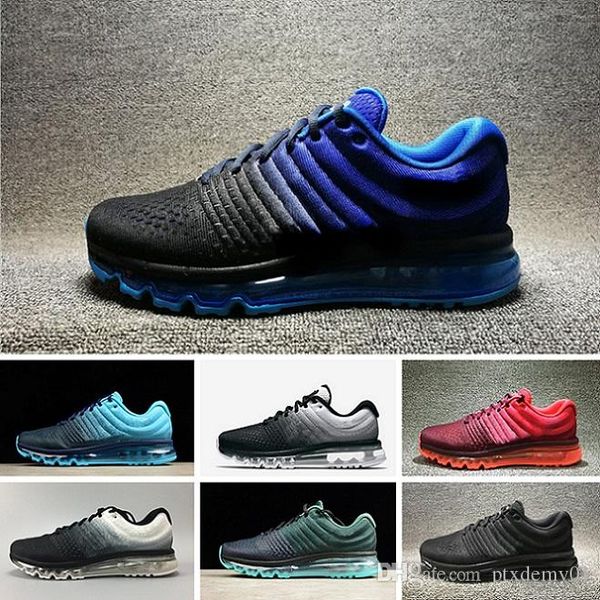 

NIKE Air Max 2017 Новые Прибытия 2017 Мужская Обувь Кроссовки ВОЗДУШНАЯ Спортивная Обувь М