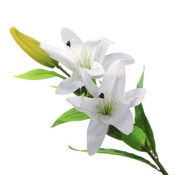 

artificial mini lily silk flower simulation calla flower bouquet fake grass aquatic plants for new home room decoration washable