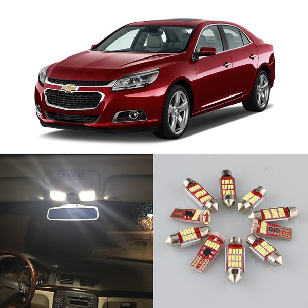 White Car Bulbs Led Interior Reading Ceiling Light Kit For 2008 2015 2016 2017 2018 Chevy Malibu Trunk License Lamp Led Emergency Light Online Led