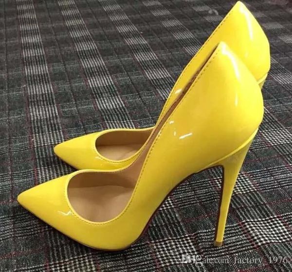 

2019 women shoes red bottoms high heels pointed toe red sole 8cm 10cm 12cm pumps come with logo dust bags wedding shoes, Black
