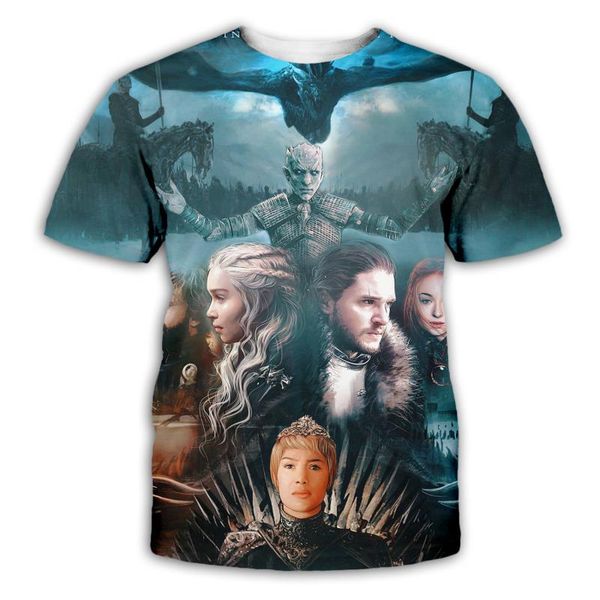 

2020 моды метанию роскошь mens конструктора футболки майка tshirt игра прав 3d печататься одежды tshirt мужская одежда футболка 5xl, White;black