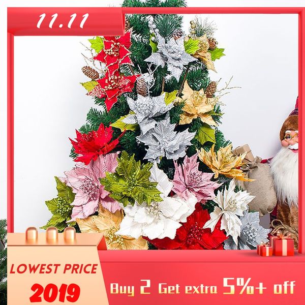 

christmas party decoration beautiful artificial pine needle artificial flowers christmas tree decoration adornos de navidad