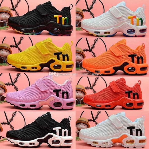 

New Designer toddler kids KPU Mercurial Plus TN Rainbow Running Shoes tns Sport Sneakers children Boys Girls pour enfants Athletic Shoe