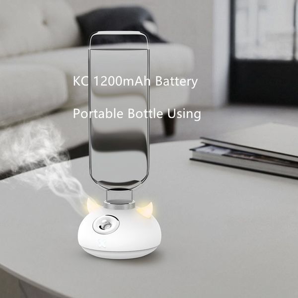 

portable battery air humidifier ultrasonic mist maker fogger rechargeable aromatherapy humidifiers diffuser for home with light